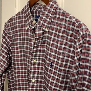Ralph Lauren Red and Green Plaid Button Down